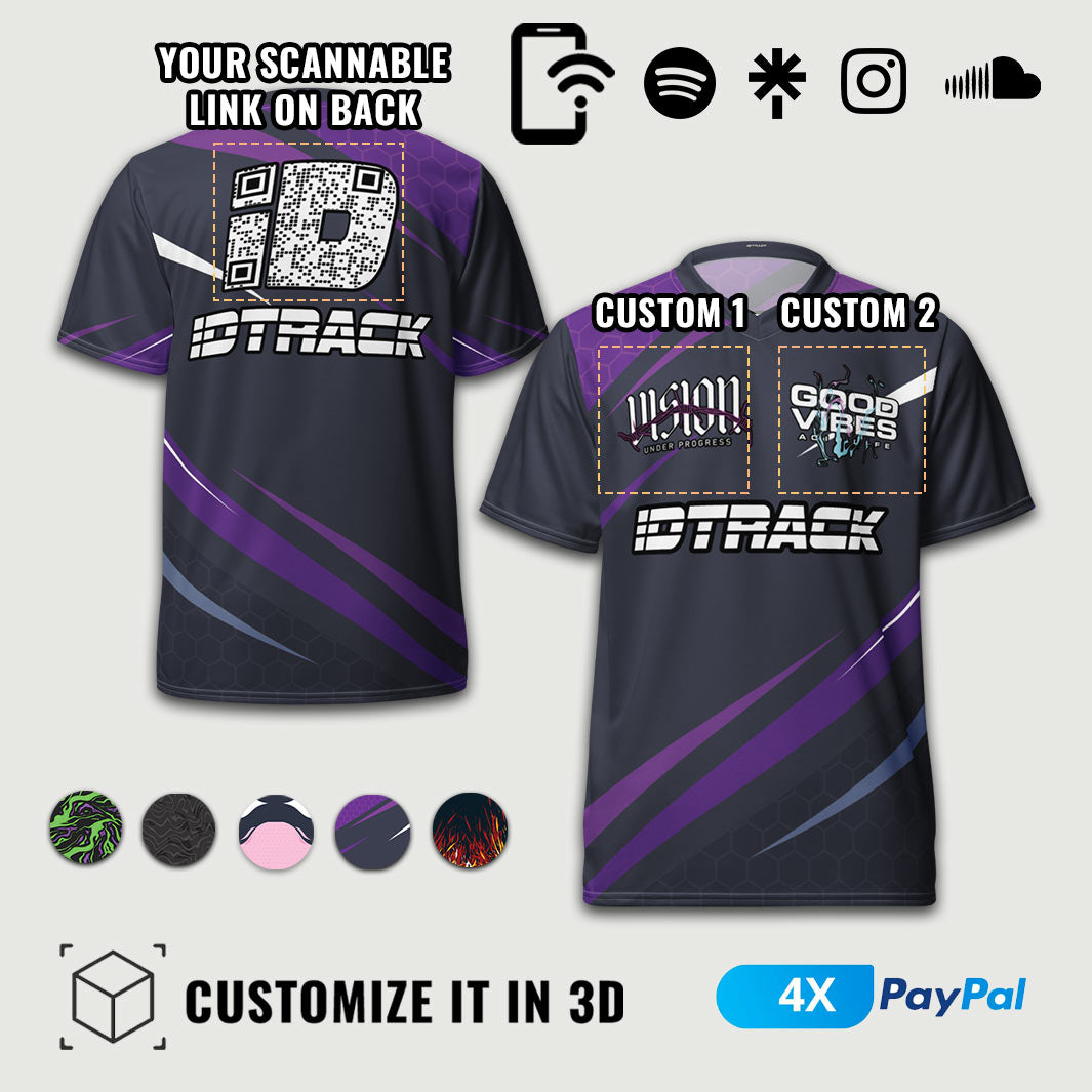 EDM festival custom rave jersey with QR code –
