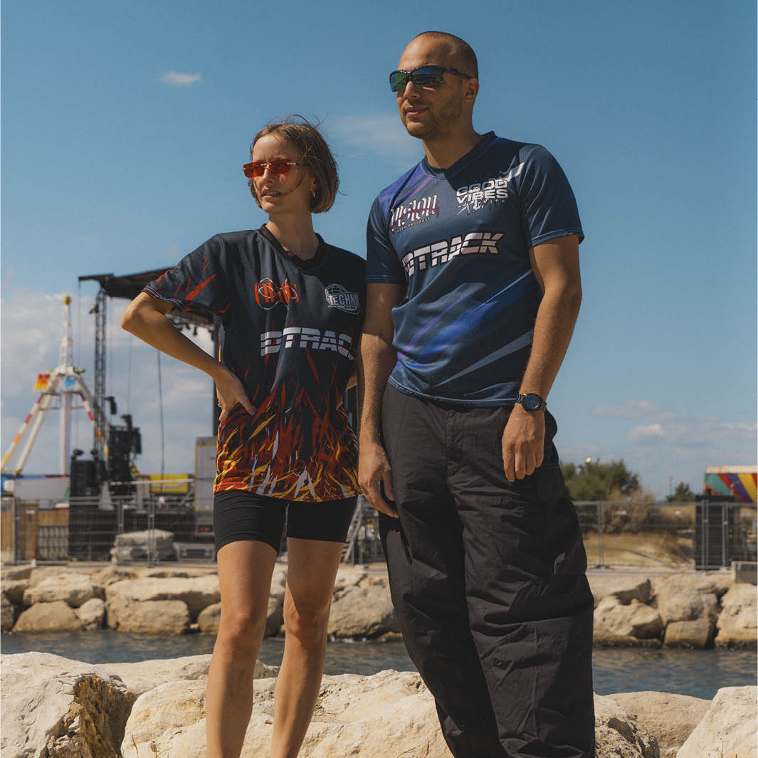 EDM festival custom rave jersey with QR code –